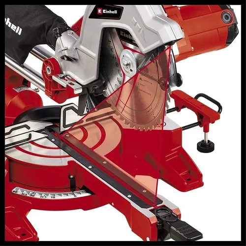 Ingletadora Einhell TC-SM 254 – 1900W con Láser de Corte y Cabezal Inclinable 4300385  *AGOTADO* - Imagen 2