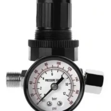 Regulador de caudal con manometro 1/4" PRM