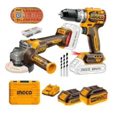 Kit a bateria taladro atornillador + amoladora INGCO ckli20273-4